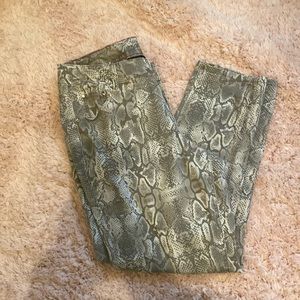LANE BRYANT SNAKESKIN PANTS 16